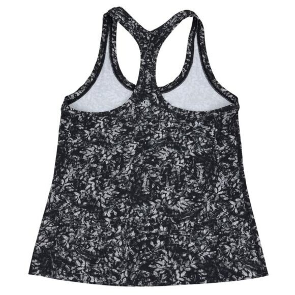 LULULEMON Cool Racerback Tank Top Shorter Length Sz 4 Blossom Overlay Starlight - Picture 5 of 6